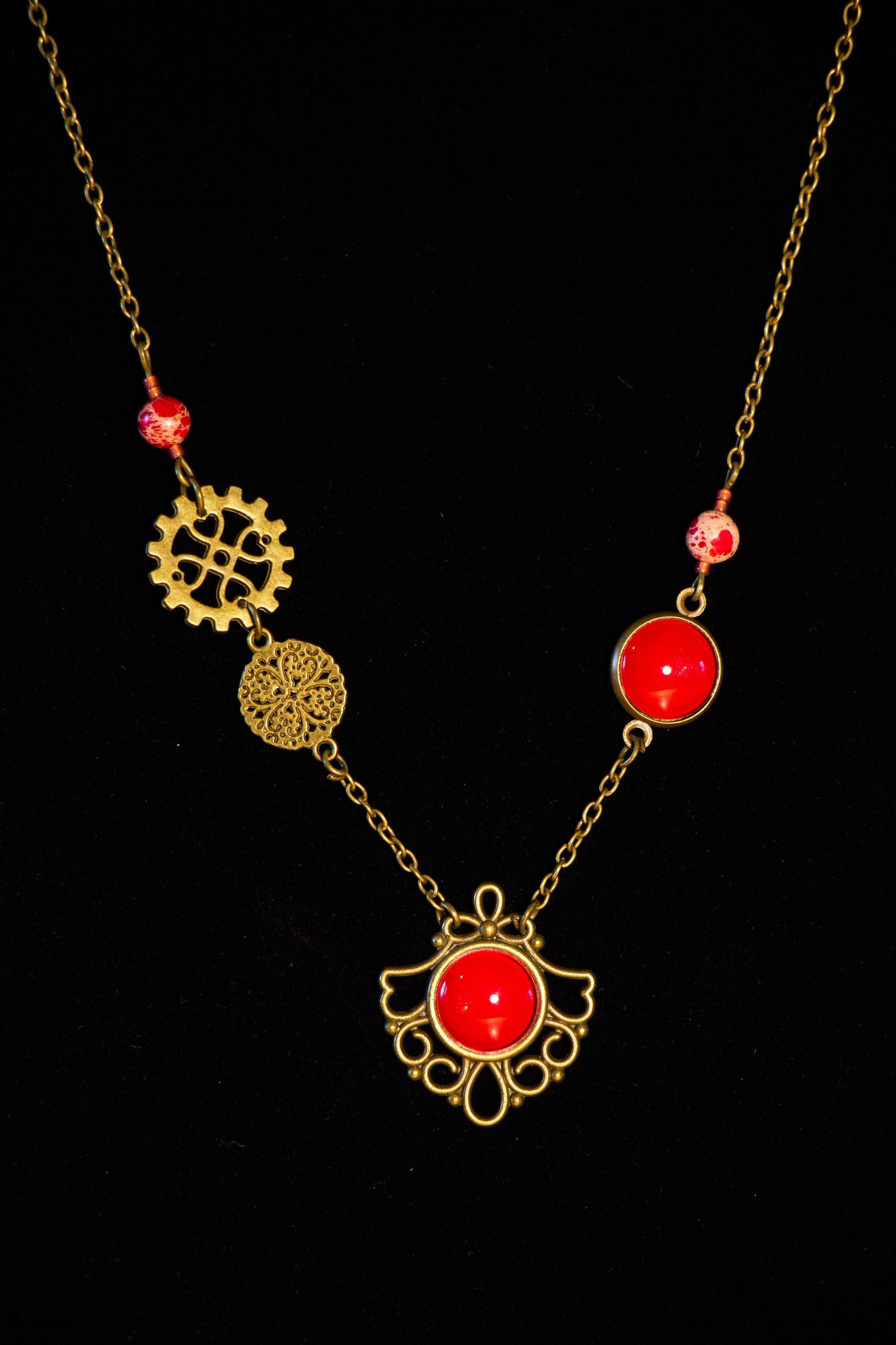 Collier Diva - Rouge