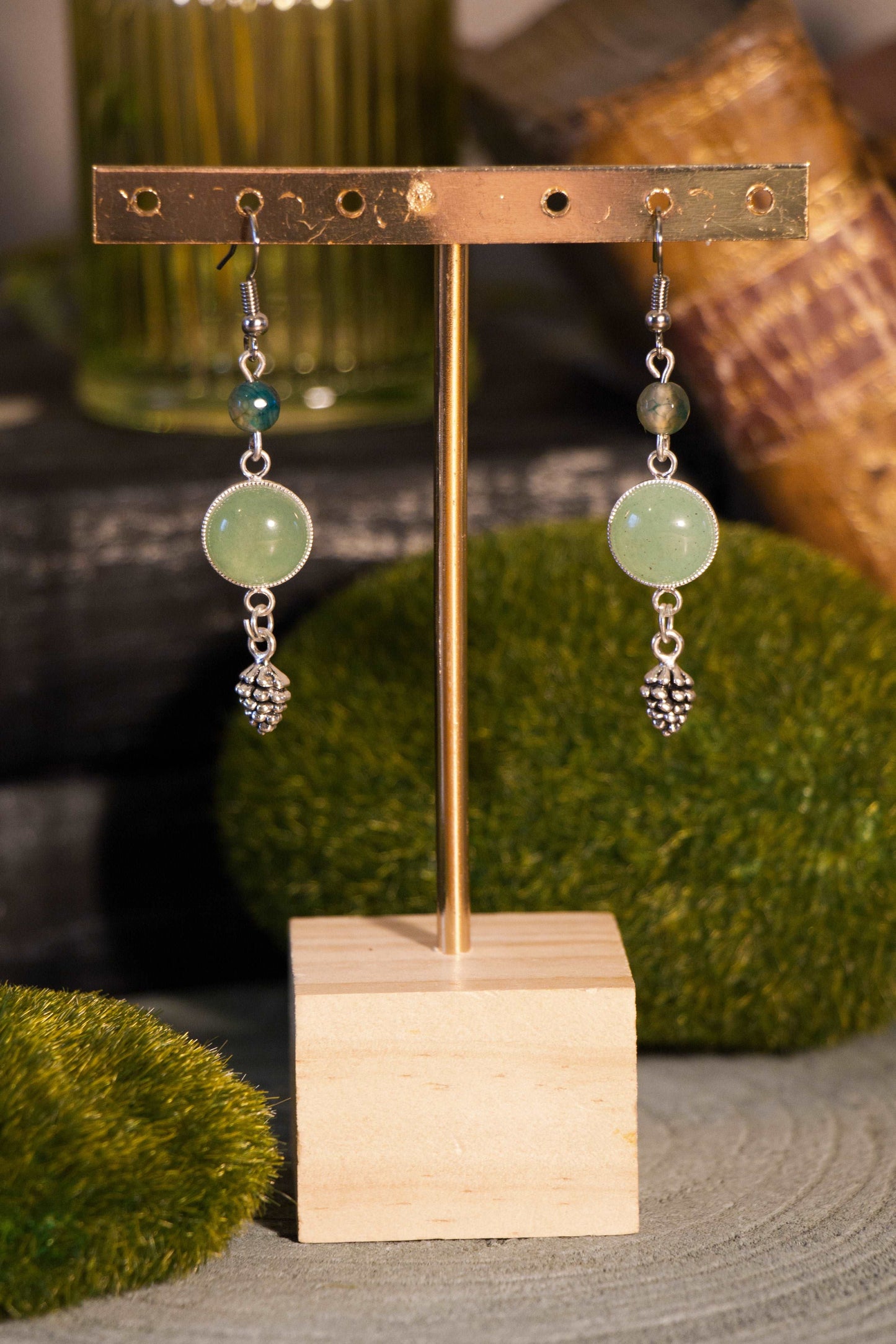 Boucles d'oreilles Noblessa - Aventurine