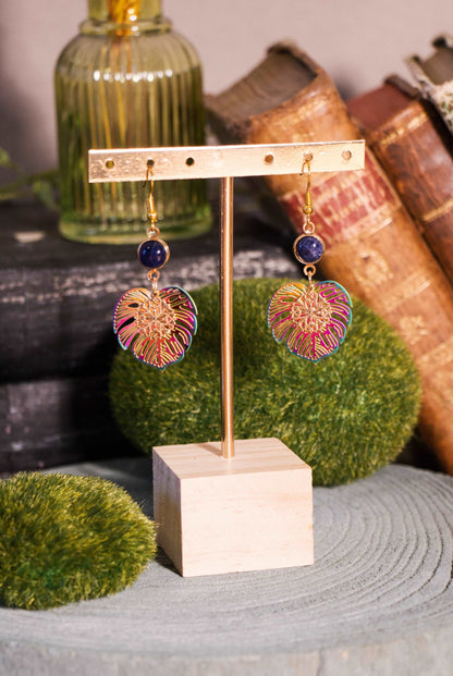 Boucles d'oreilles Noblessa - Sodalite