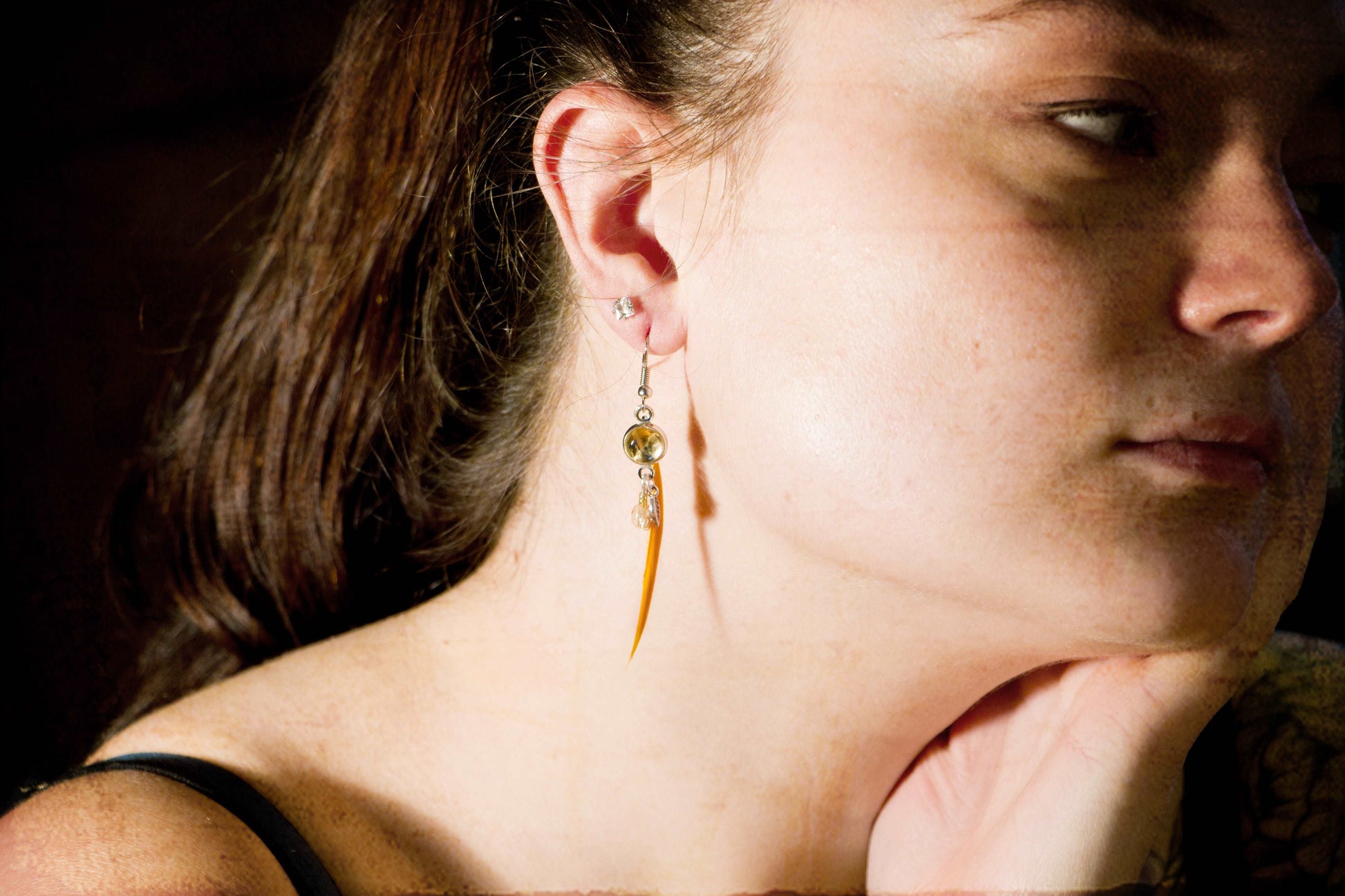 Boucles d'oreilles Noblessa Evolve - Citrine